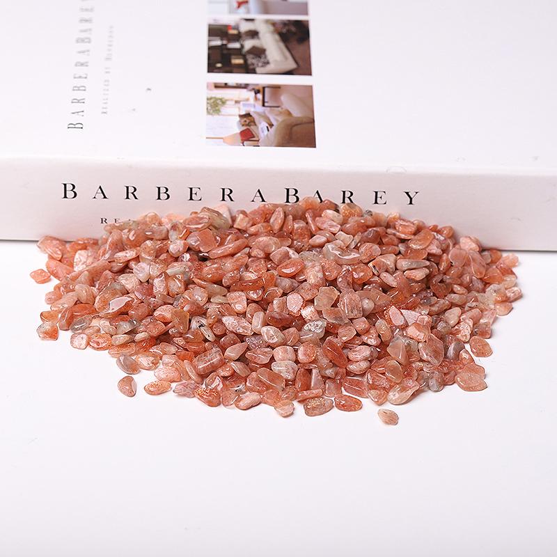 0.1kg Different Size Natural Golden Strawberry Quartz Chips Crystal Chips for Decoration Crystal wholesale suppliers