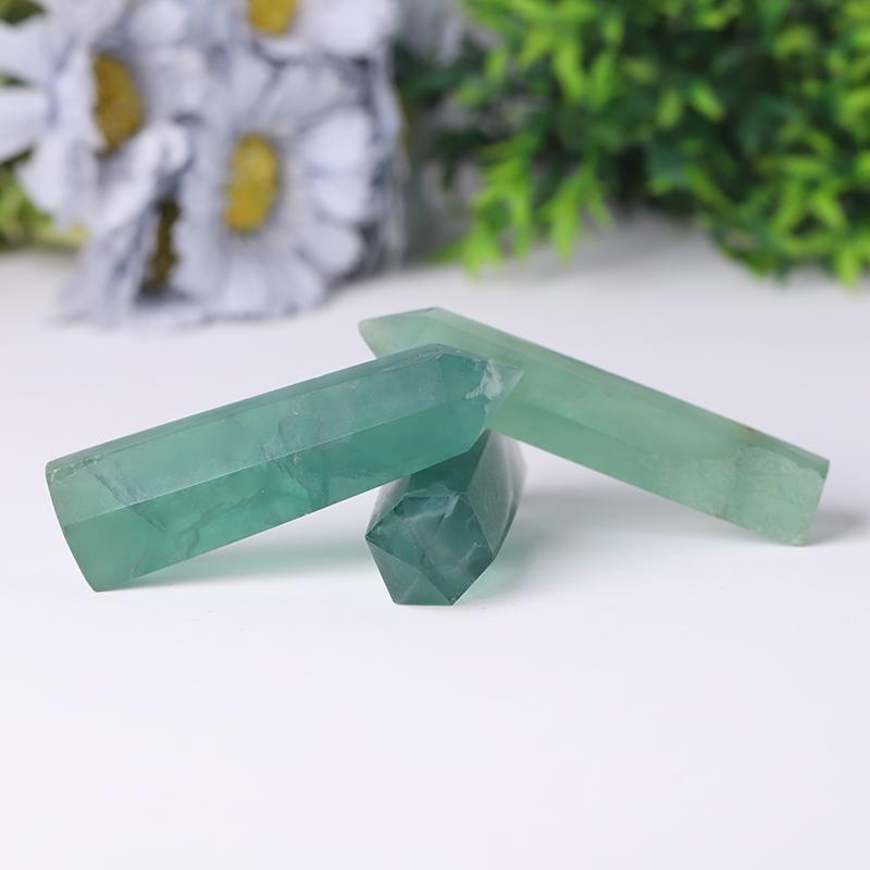 Natural Green Fluorite Point Healing Tower Crystal wholesale suppliers