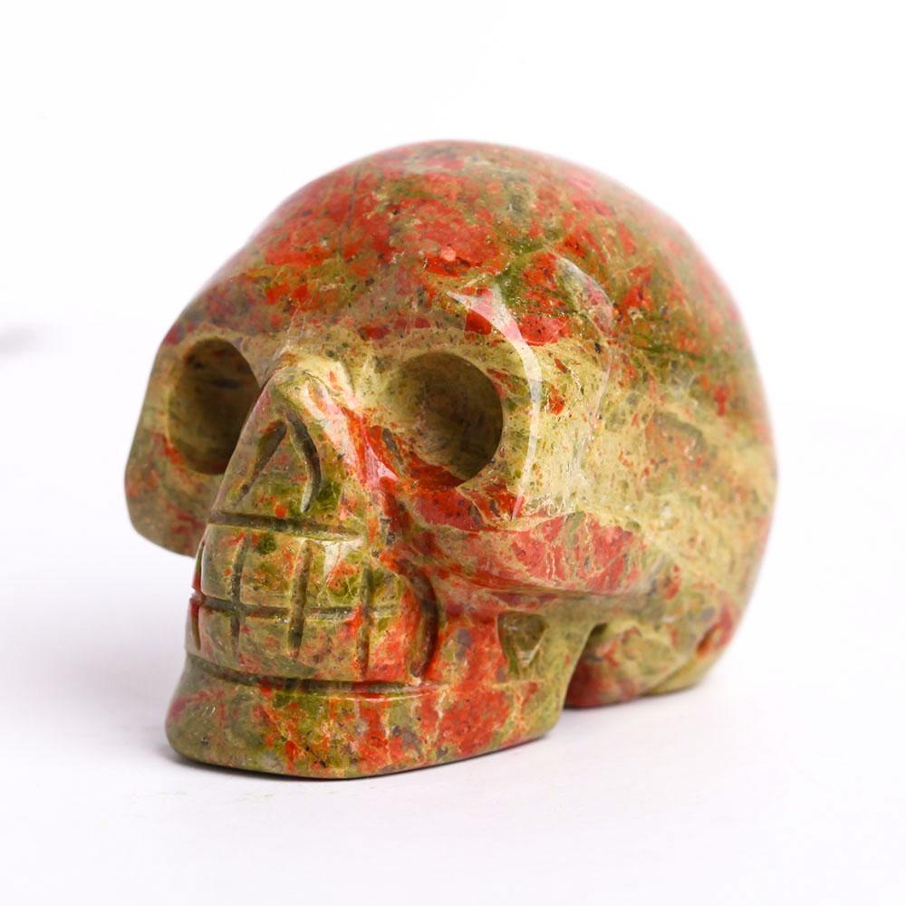 2" Unakite Crystal Skull Carvings Crystal wholesale suppliers