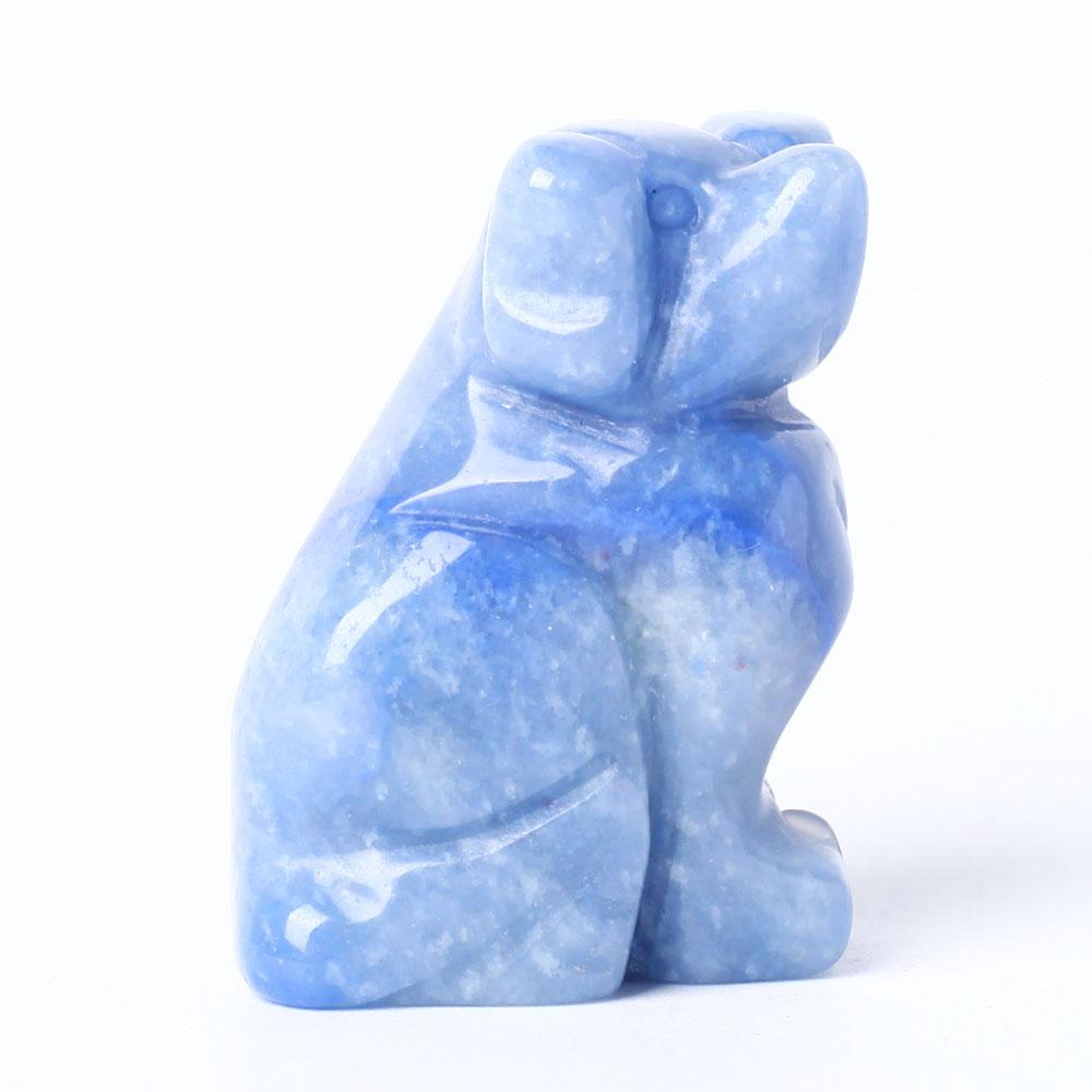 Blue Aventurine Dog Figurine Crystal Carving Crystal wholesale suppliers