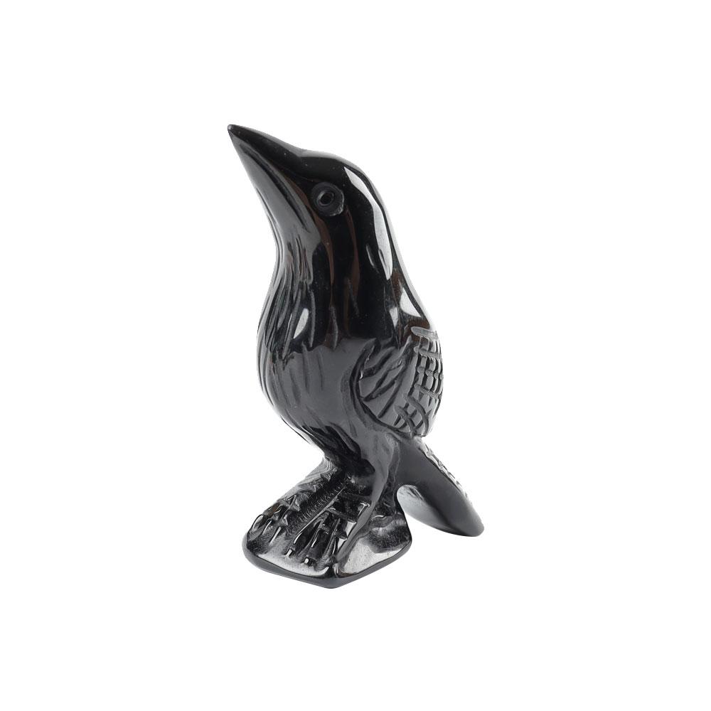 Black Obsidian Crystal Carving Crow Free Form Crystal wholesale suppliers