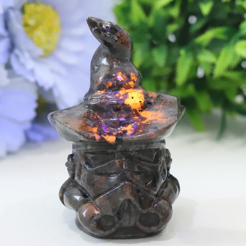 3" Yooperlite Wizard Crystal Carvings for Halloween Crystal wholesale suppliers