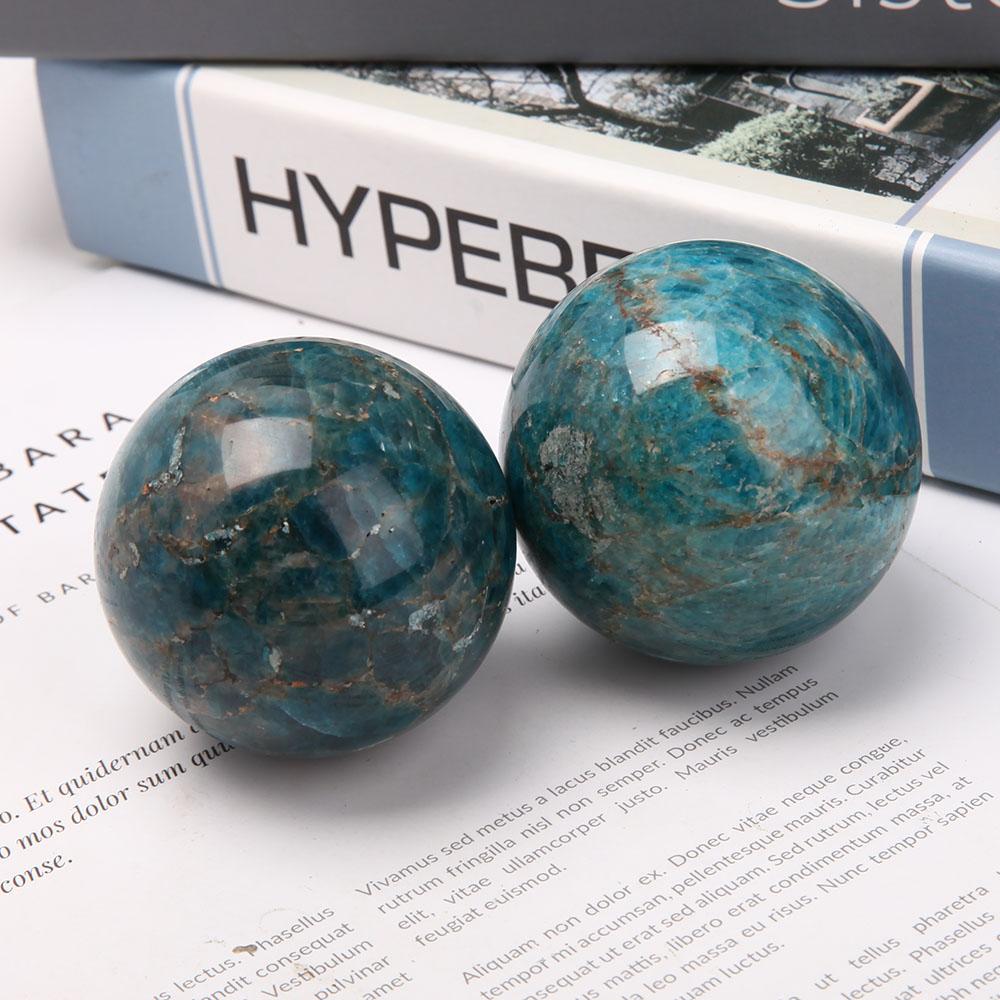 2.2" Blue Apatite Sphere Crystal wholesale suppliers