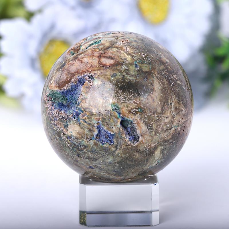 2.0"-4.0" Azurite Druzy Sphere Crystal wholesale suppliers