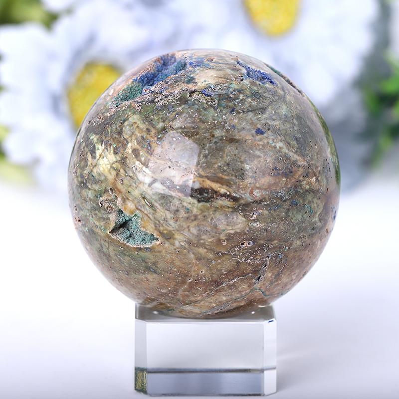 2.0"-4.0" Azurite Druzy Sphere Crystal wholesale suppliers