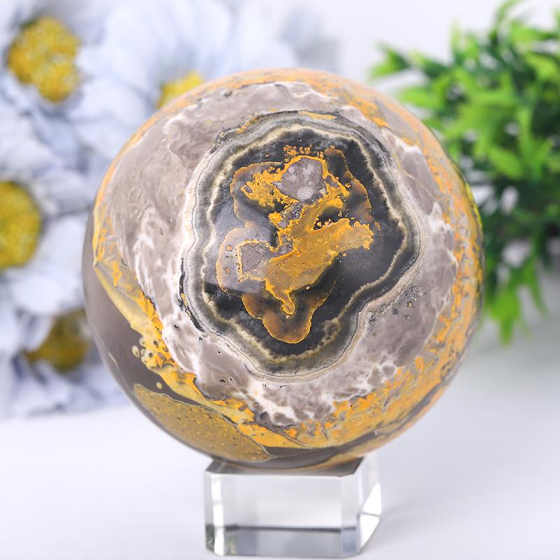 2.5"-4.5" Bumble Bee Jasper Sphere Crystal wholesale suppliers