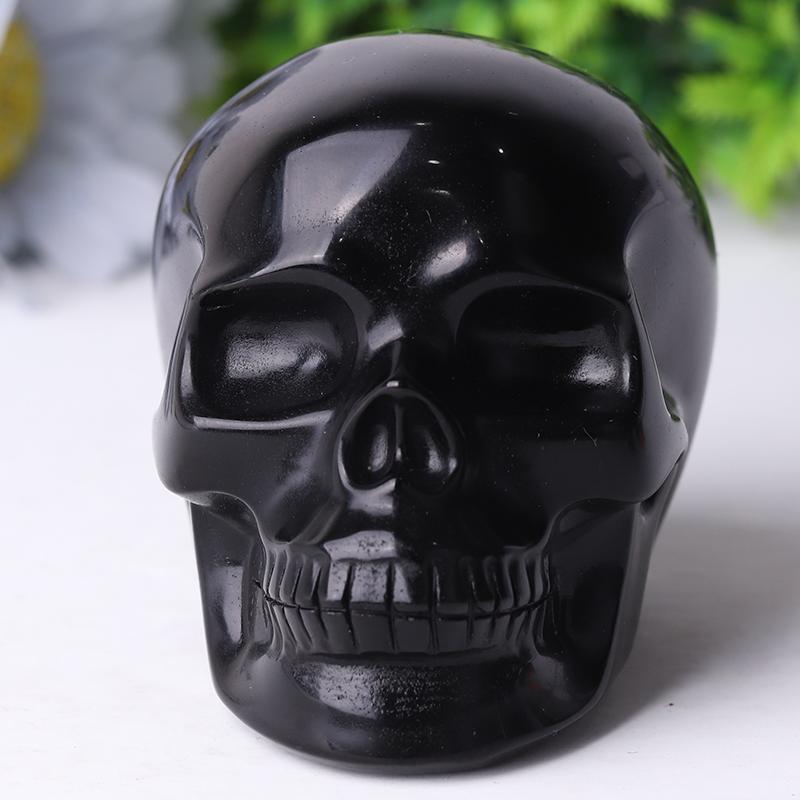 Black Obsidian Skull Crystal Carvings for Halloween Crystal wholesale suppliers