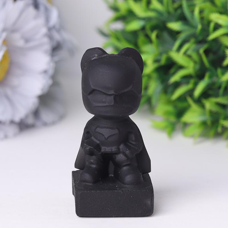 Black Obsidian Bat Man Crystal Carvings Crystal wholesale suppliers