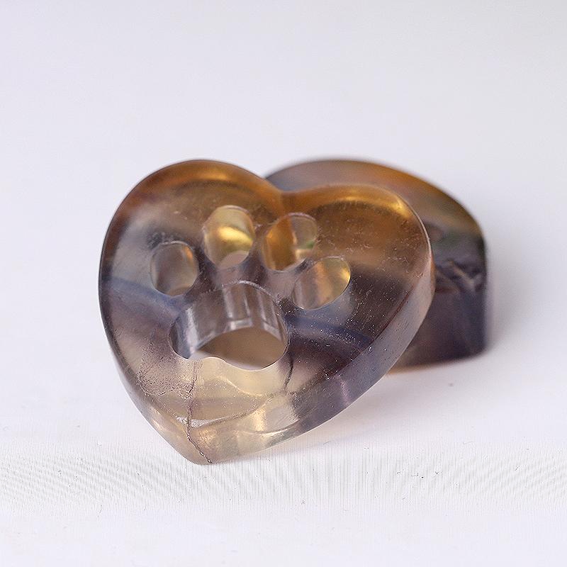 1.5" Heart with Cat Paw Shape Crystal Carvings Crystal wholesale suppliers