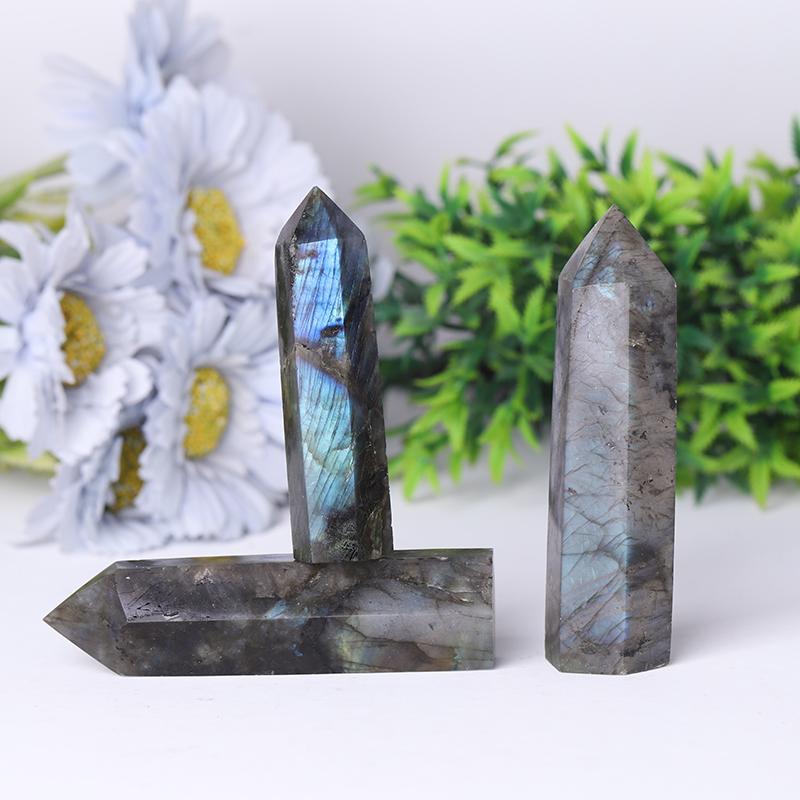 Natural Labradorite Point Healing Crystal Tower for Collection Crystal wholesale suppliers