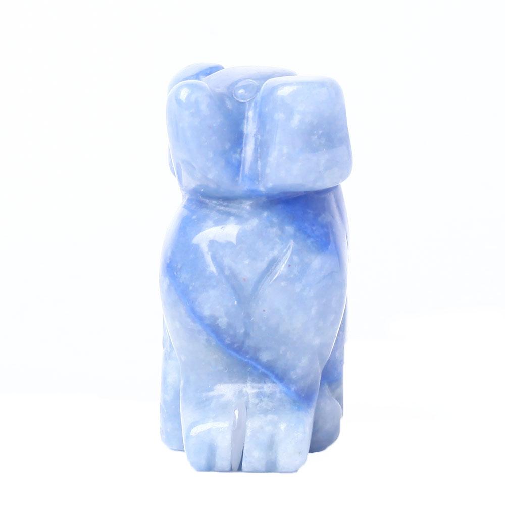 Blue Aventurine Dog Figurine Crystal Carving Crystal wholesale suppliers