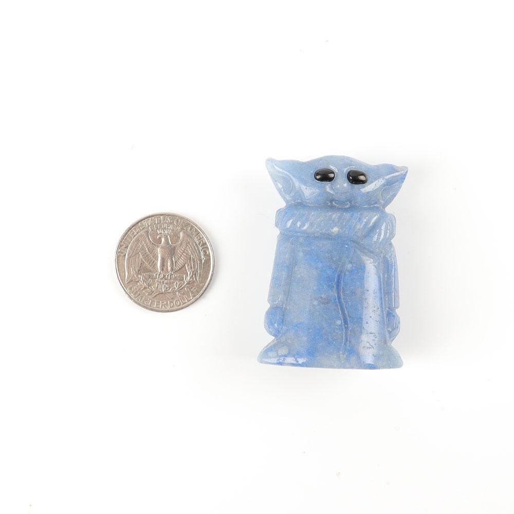 Blue Aventurine Crystal Carving Yoda 2" Crystal wholesale suppliers