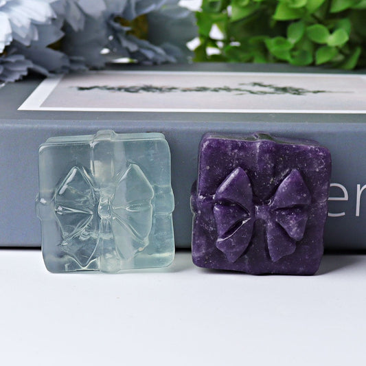 1.5" Gift-box Crystal Carvings for Christmas Crystal wholesale suppliers