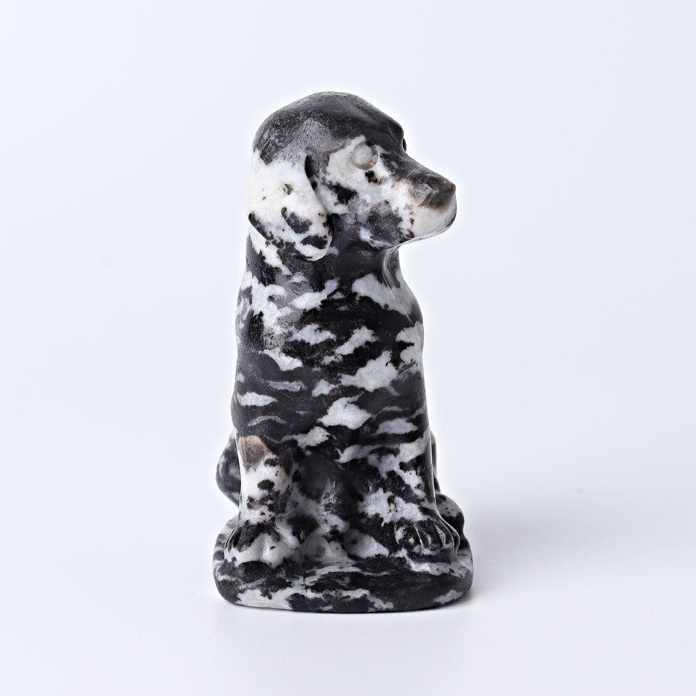 3" Zebra Jasper Dog Crystal Carvings Crystal wholesale suppliers