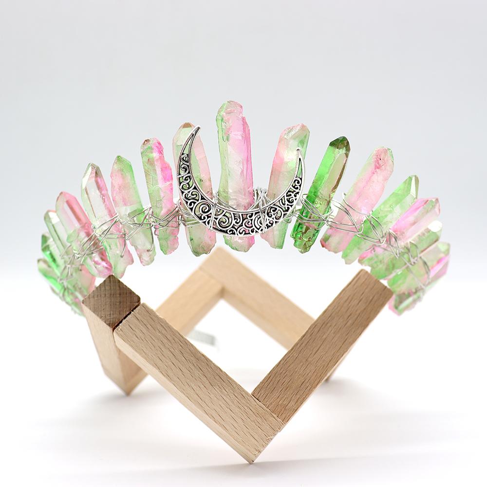 The Rainbow Aura Quartz Witch Crystal Crown Crystal wholesale suppliers