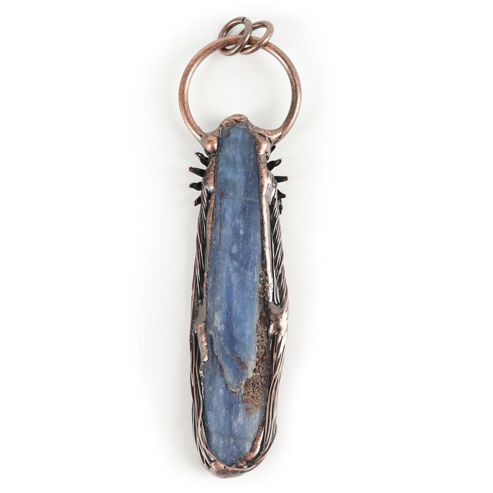 Natural Blue Kyanite Crystal Necklace Pendant For Woman Man Crystal wholesale suppliers