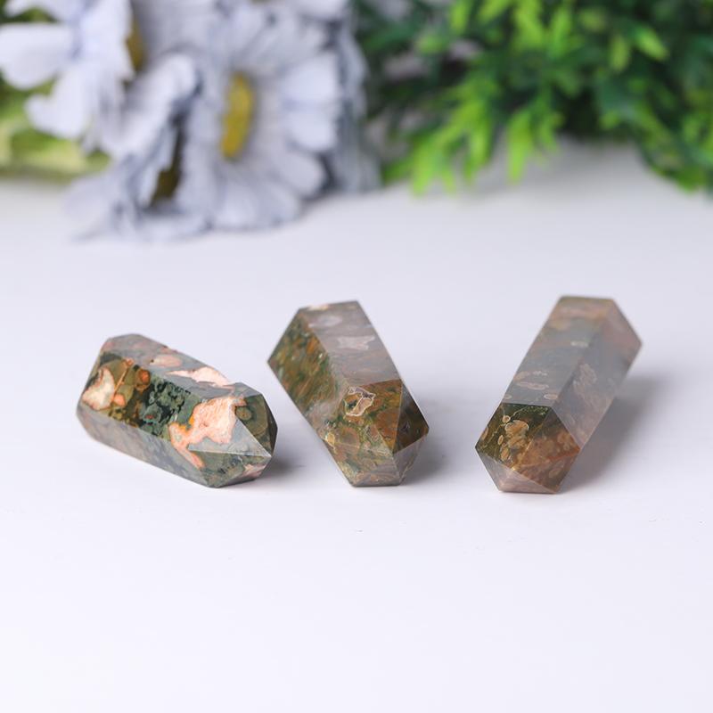 Hotsale Natural Rainforest Jasper Point Healing Crystal Tower Crystal wholesale suppliers