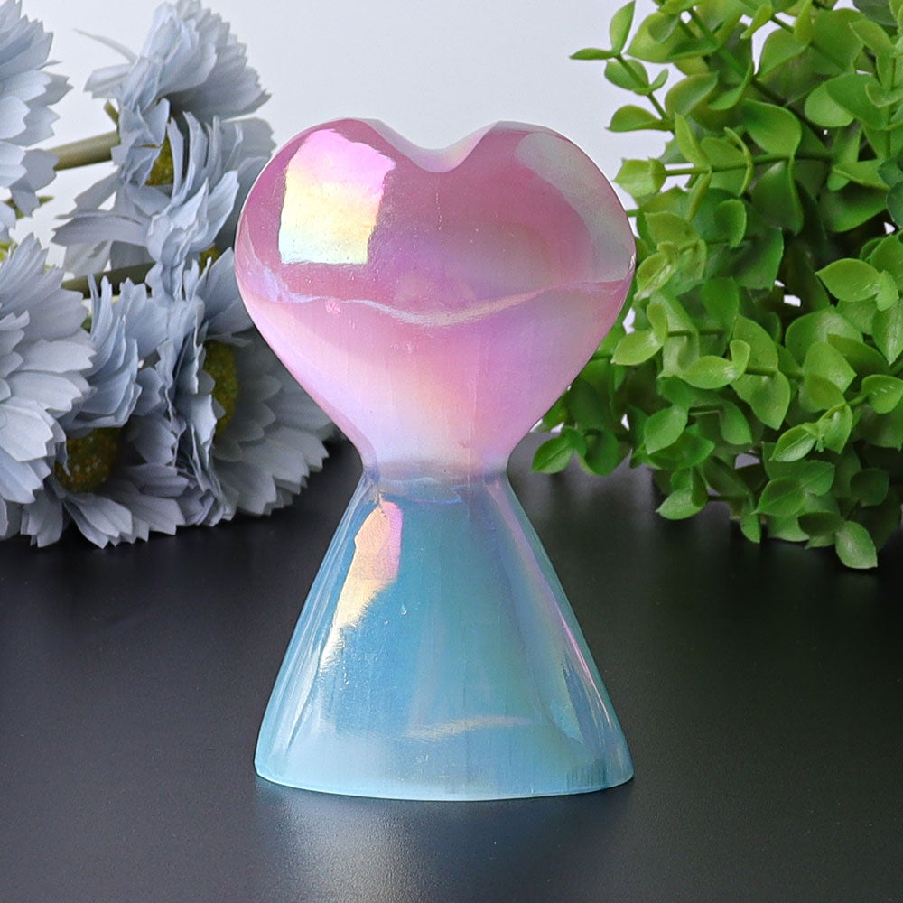 4.2" Selenite Aura Angel Crystal Heart Tower Crystal wholesale suppliers