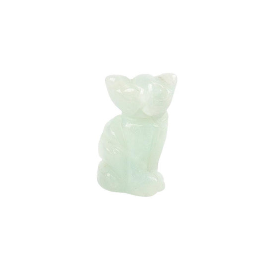 Sky Blue Mini Cat Carvings