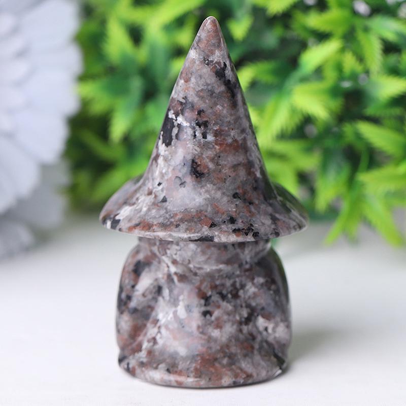 3" Yooperlite Baby Witch Wizard Crystal Carvings for Halloween Crystal wholesale suppliers