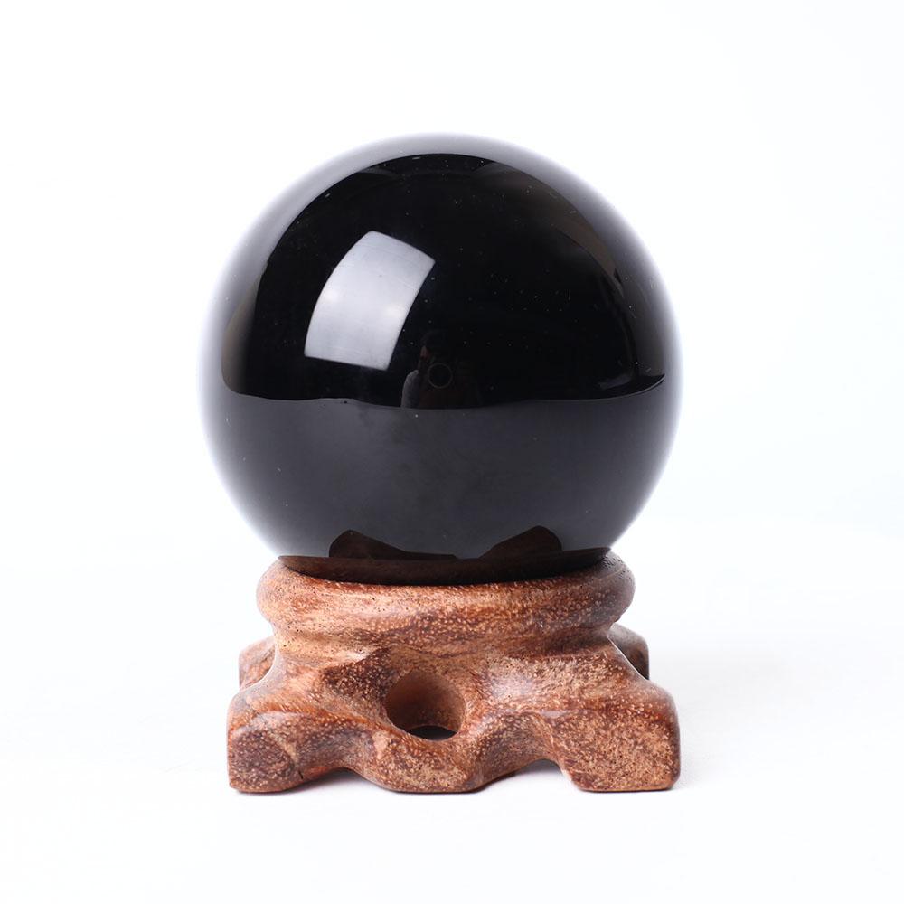 6cm Black Obsidian Crystal Sphere Crystal wholesale suppliers