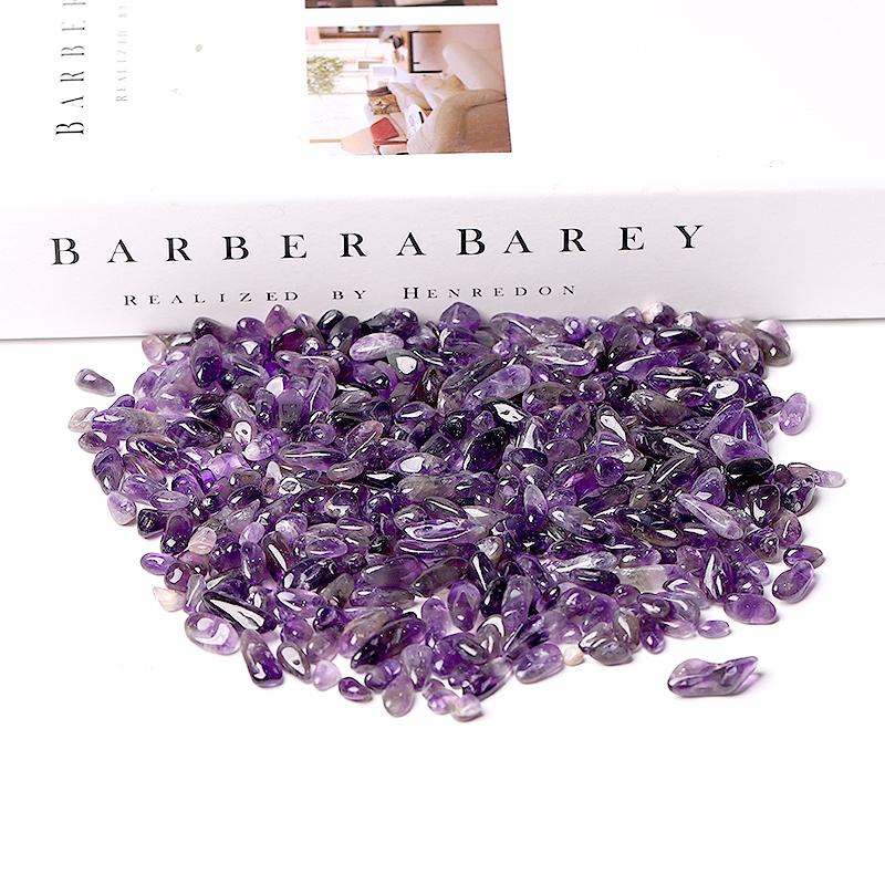 0.1kg 7-9mm High Quality Natural Amethyst Chips Crystal wholesale suppliers