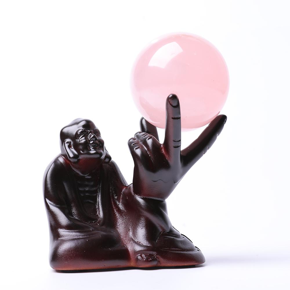 Resin Happy Buddha Statue Stand