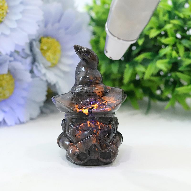 3" Yooperlite Wizard Crystal Carvings for Halloween Crystal wholesale suppliers