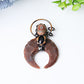 2.6" Agate Moon Shape Crystal Pendant for Jewelry DIY Crystal wholesale suppliers