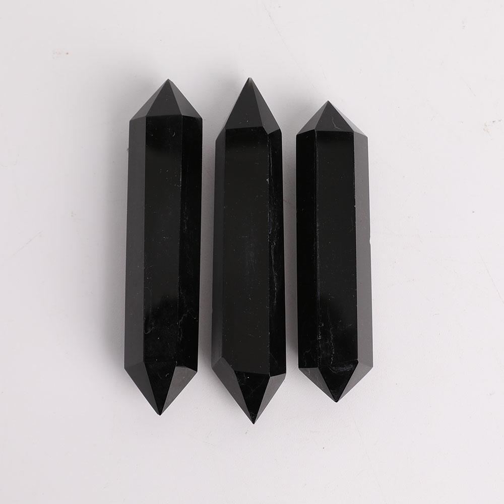 Black Obsidian Double Terminated Points Crystal wholesale suppliers