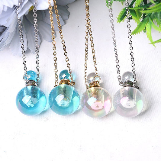 0.5ml Aura Angel Crystal Perfume Bottle Necklace DIY Crystal wholesale suppliers