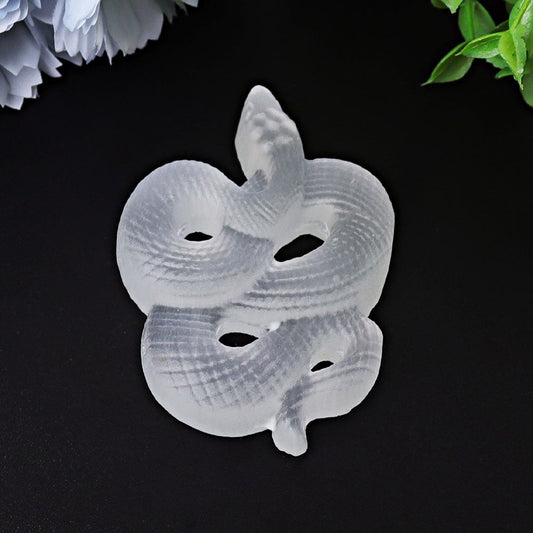 3.2" Selenite Snake Crystal Carvings Crystal wholesale suppliers