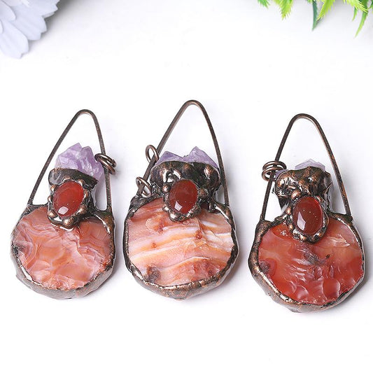 3" Carnelian Amethyst Pendant for Jewelry DIY Crystal wholesale suppliers