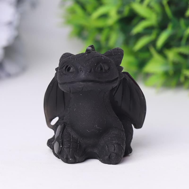 Black Obsidian Toothless Crystal Carvings Crystal wholesale suppliers