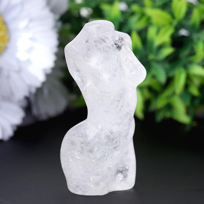 3" Clear Quartz Woman Man Model Body Crystal Carvings Crystal wholesale suppliers