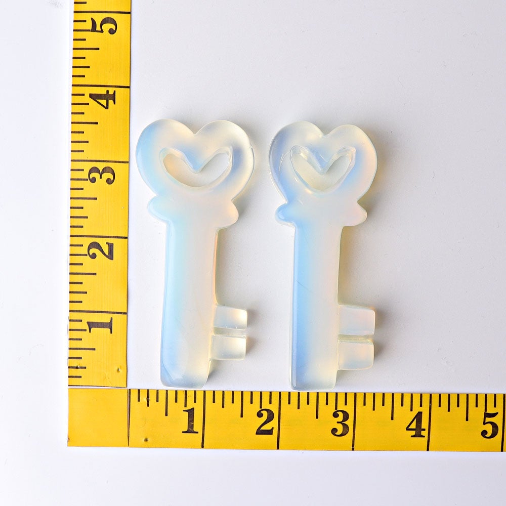 3.5" Opalite Heart Key Crystal Carvings Crystal wholesale suppliers