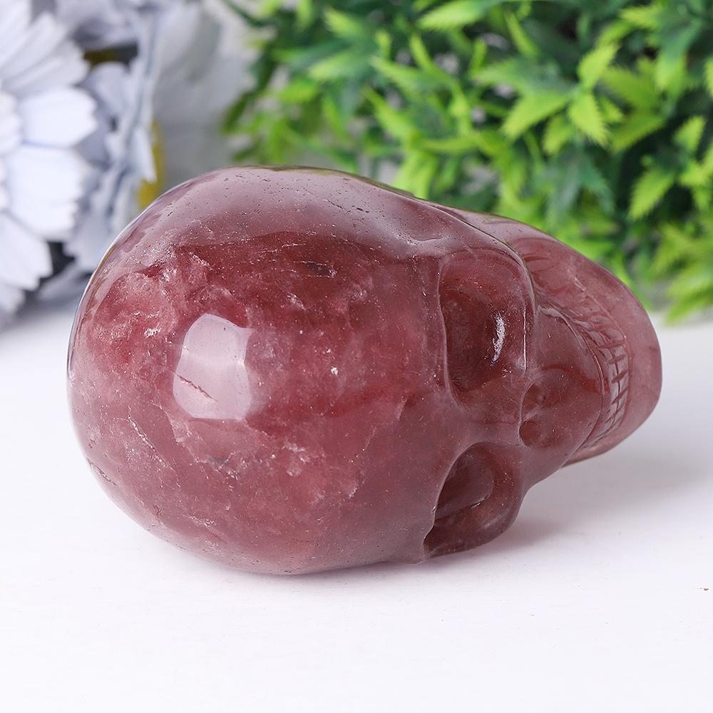 Strawberry Quartz Crystal Skull Carvings Crystal wholesale suppliers