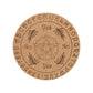 Cork Carved Pattern Coaster