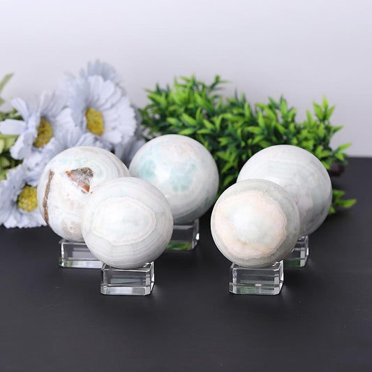 2.0"-4.0" Larimar Sphere Crystal wholesale suppliers