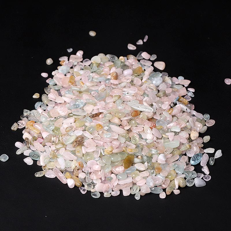 0.1kg Natural Morganite Chips Crystal Chips for Decoration Crystal wholesale suppliers