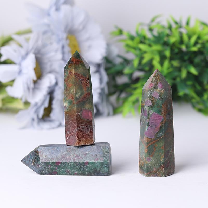 Natrual Ruby Kyanite Point Healing Tower for Collection Crystal wholesale suppliers