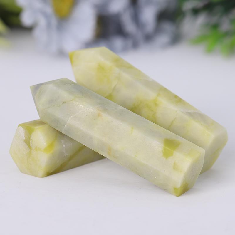 Wholesale Natural Serpentine Jade Points Healing Crystal Tower Crystal wholesale suppliers