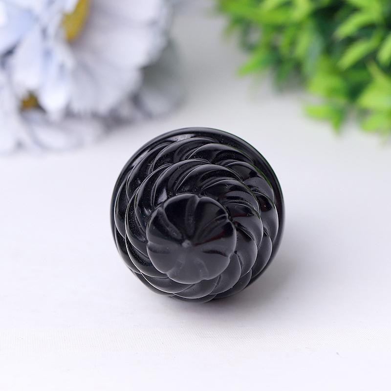 4" Black Obsidian Ice Cream Crystal Carvings Crystal wholesale suppliers