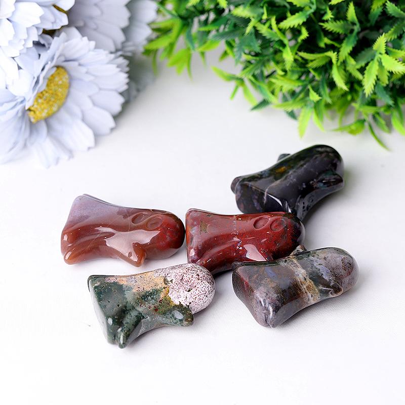 1.8" Ocean Jasper Ghost Crystal Carvings for Halloween Crystal wholesale suppliers