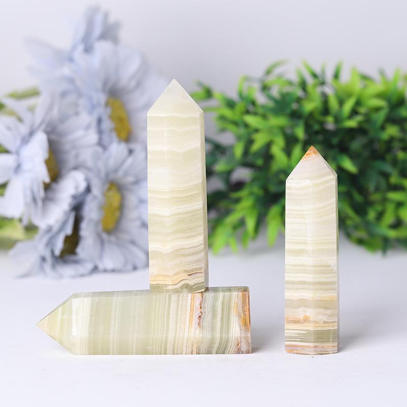 Wholesale Natural Crystal Point Green Afghan Jade Points Crystal wholesale suppliers