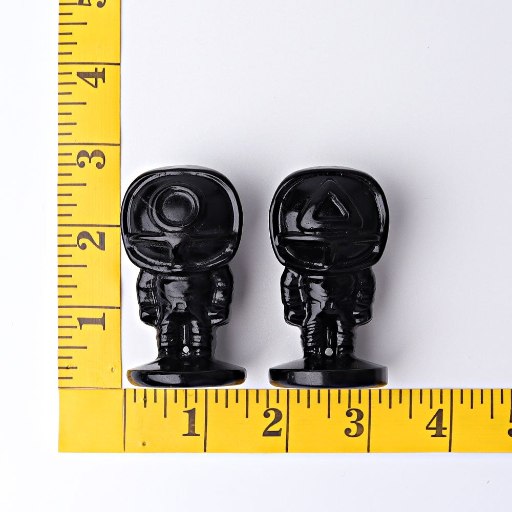 2.5" Black Obsidian Squid Game Crystal Carvings Crystal wholesale suppliers