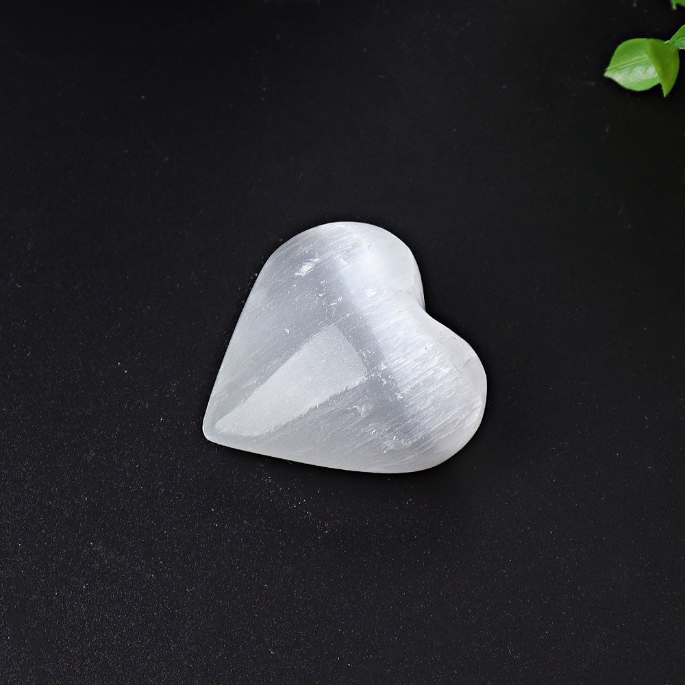 1.7"-2.8" Selenite Heart Crystal Carvings Crystal wholesale suppliers