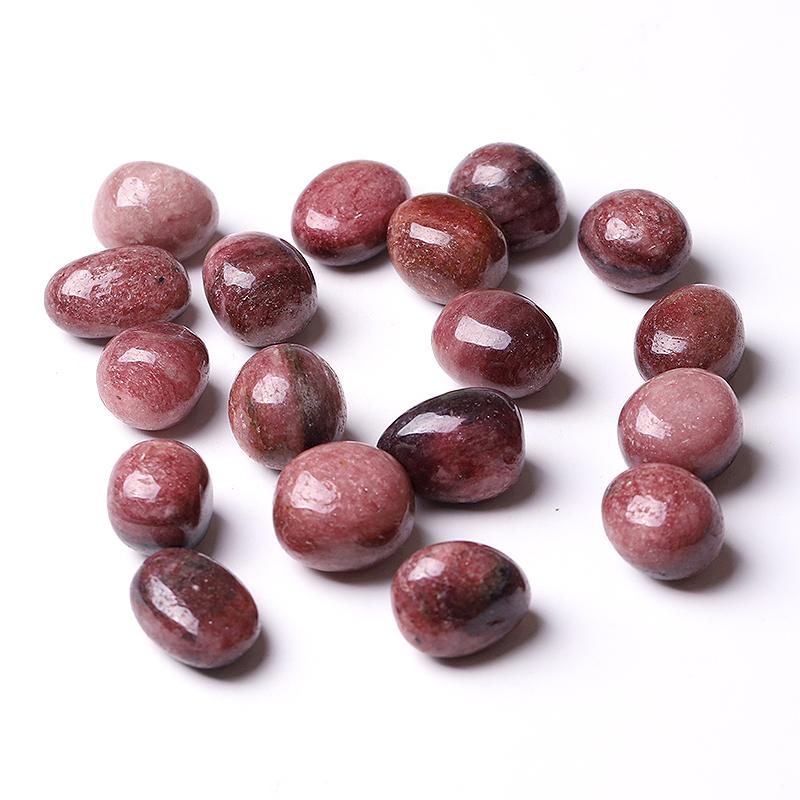 0.1kg 25mm-35mm Strawberry Quartz Tumbles Crystal wholesale suppliers