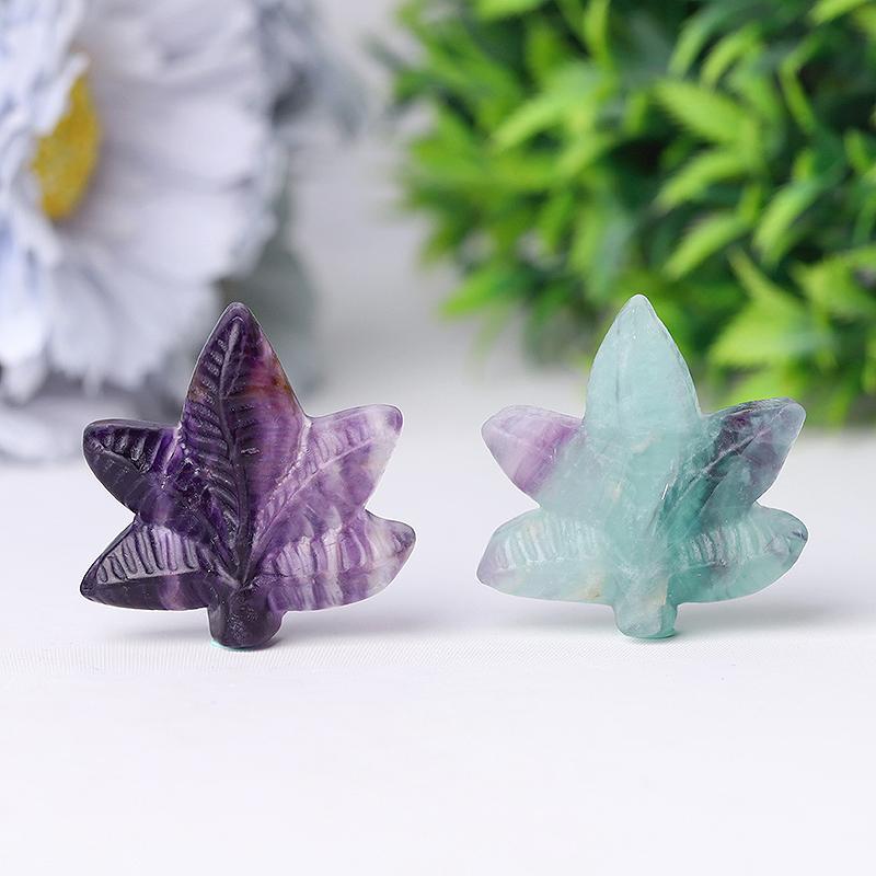 Fluorite Leaf Crystal Carvings Crystal wholesale suppliers