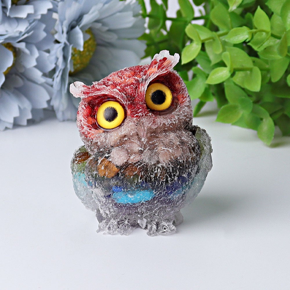 2.4" Resin Owl Crystal Carving Crystal wholesale suppliers